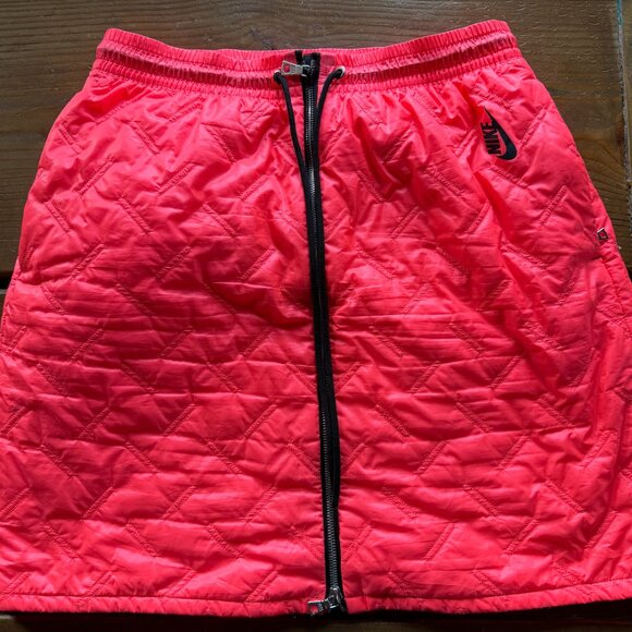 Nike Lab Insulated  Puffer Skirt Neon 'Hot Punch' *Rare*- Large - Picture 3 of 4